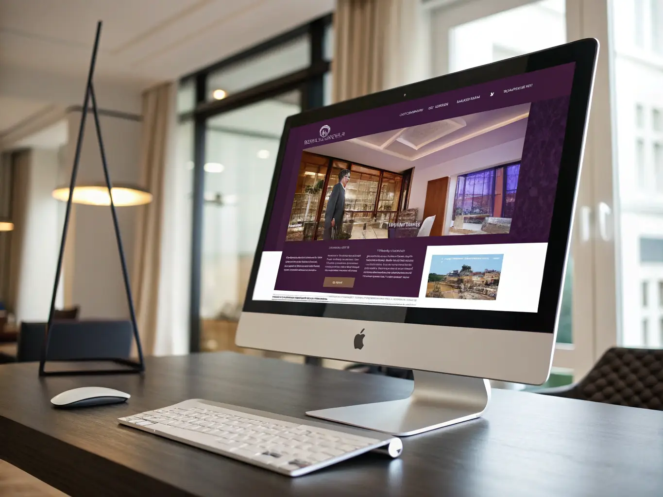 A sleek, modern website design showcasing VO360's Full Website Build service, emphasizing its user-friendly interface and responsive design across devices.